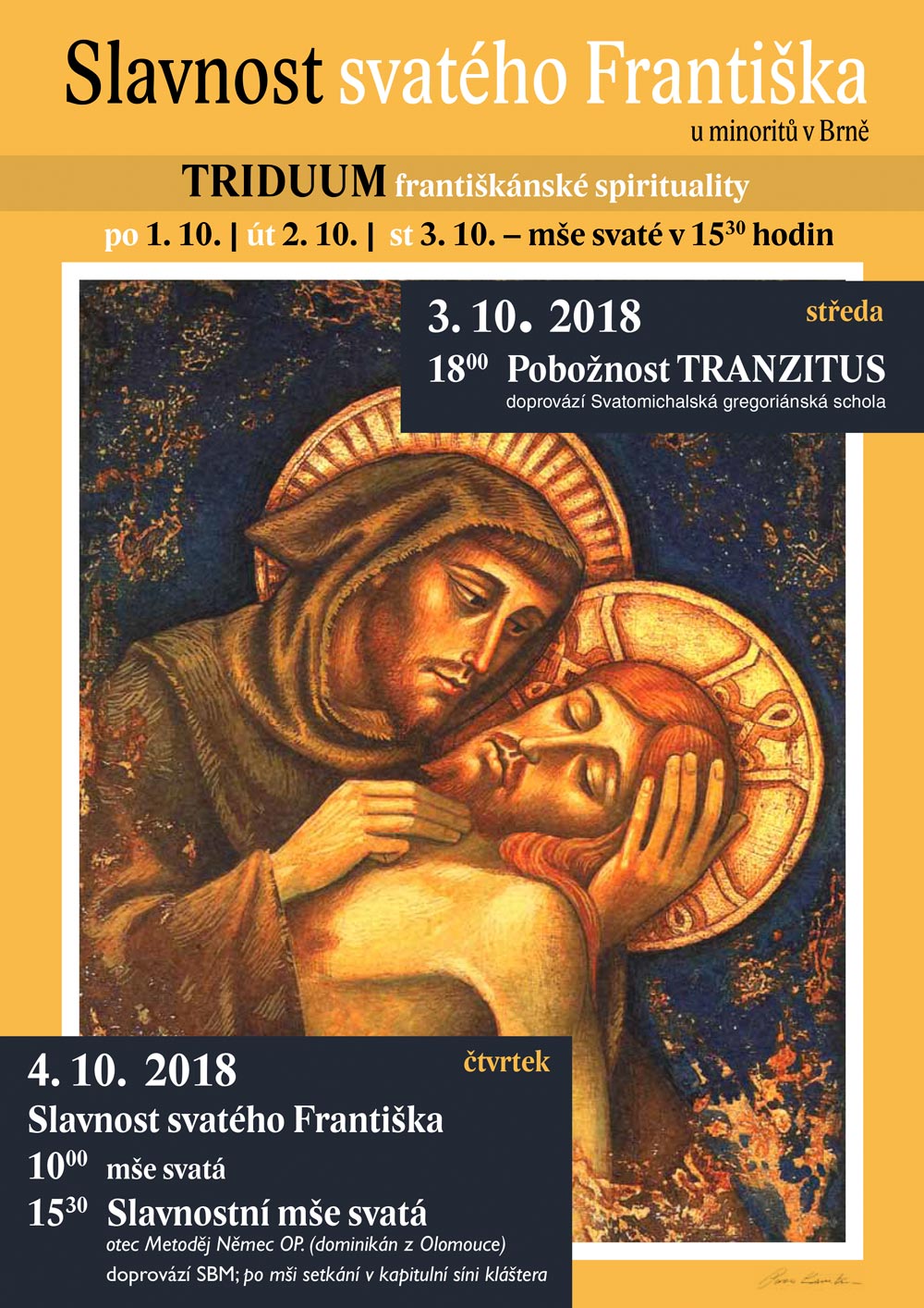 Slavnosr sv. Františka z Assisi - Minorité Brno